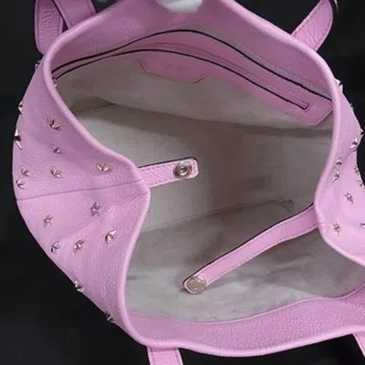 Pre-owned Jimmy Choo Pink Leather Handbag Shoulder Bag Tote Bag ()