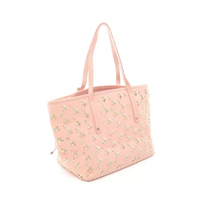 Pre-owned Jimmy Choo Pink Leather Tote Bag ()