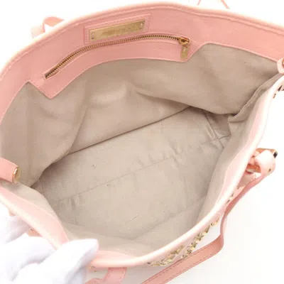 Pre-owned Jimmy Choo Pink Leather Tote Bag ()