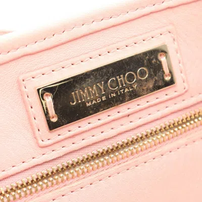 Pre-owned Jimmy Choo Pink Leather Tote Bag ()