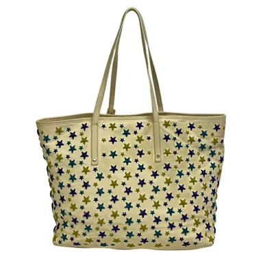 Pre-owned Jimmy Choo White Leather Tote Bag ()