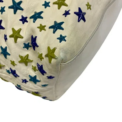 Pre-owned Jimmy Choo White Leather Tote Bag ()