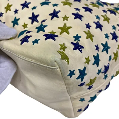 Pre-owned Jimmy Choo White Leather Tote Bag ()