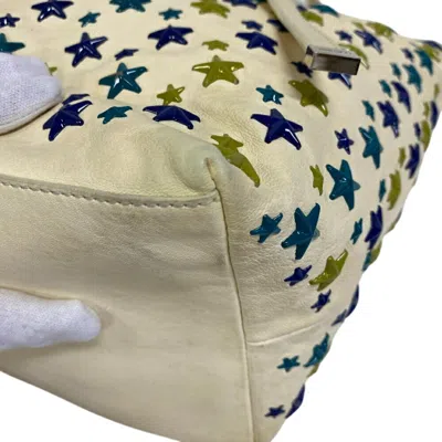 Pre-owned Jimmy Choo White Leather Tote Bag ()