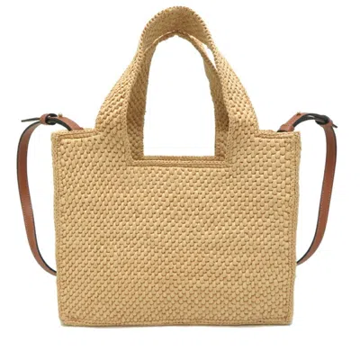 Pre-owned Loewe Beige Raffia Tote Bag () In Sand