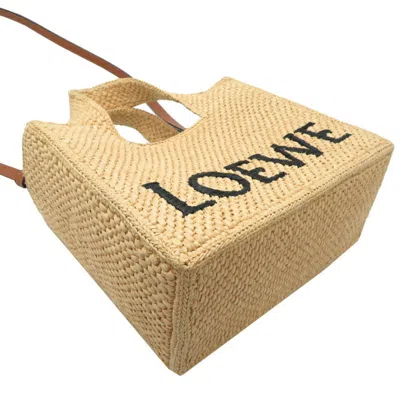 Pre-owned Loewe Beige Raffia Tote Bag () In Sand