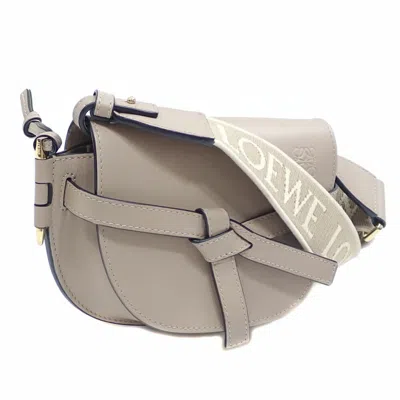 Pre-owned Loewe Beige Sand Jacquard Leather Shoulder Bag ()