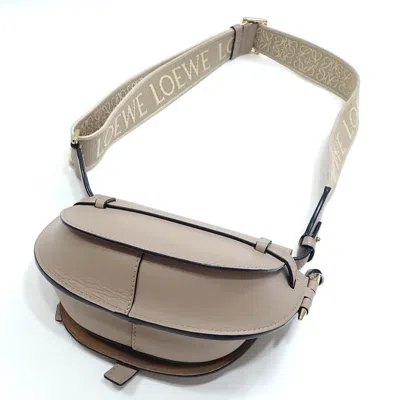 Pre-owned Loewe Beige Sand Jacquard Leather Shoulder Bag ()