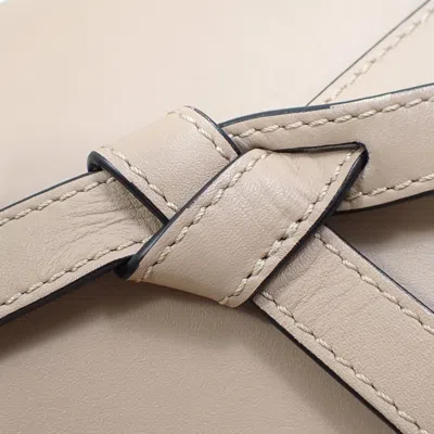 Pre-owned Loewe Beige Sand Jacquard Leather Shoulder Bag ()