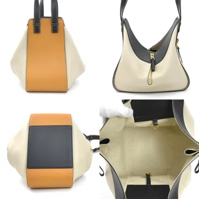 Pre-owned Loewe Black Brown Grayish Leather Handbag Shoulder Bag ()