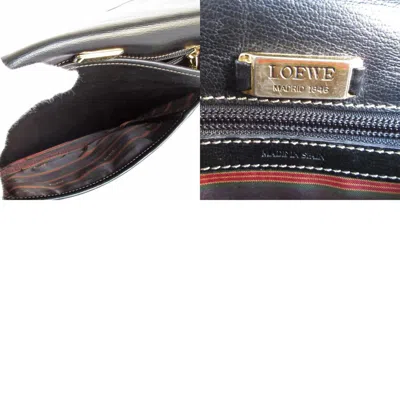 Pre-owned Loewe Black Brown Leather Shoulder Bag () In Multi