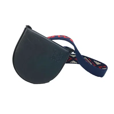 Pre-owned Loewe Black Canvas Leather Pochette Pouch Shoulder Bag ()