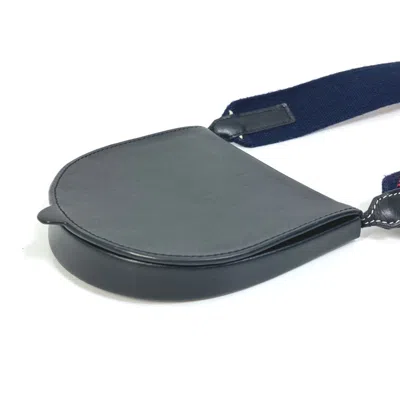 Pre-owned Loewe Black Canvas Leather Pochette Pouch Shoulder Bag ()