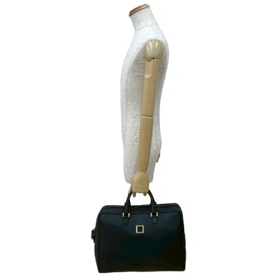 Pre-owned Loewe Black Leather Boston Bag Handbag ()