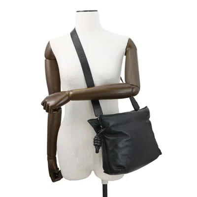 Pre-owned Loewe Black Leather Clutch Bag Shoulder Bag ()