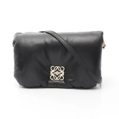 Pre-owned Loewe Black Leather Shoulder Bag ()