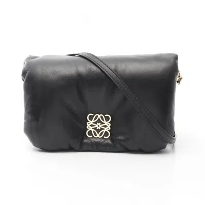 Pre-owned Loewe Black Leather Shoulder Bag ()