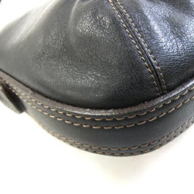 Pre-owned Loewe Black Leather Shoulder Bag ()