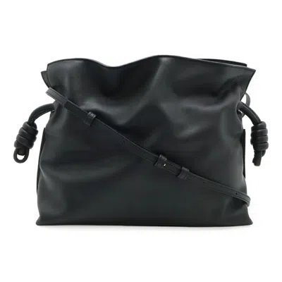 Pre-owned Loewe Black Leather Shoulder Bag ()