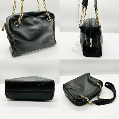 Pre-owned Loewe Black Leather Shoulder Bag ()