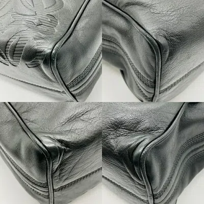 Pre-owned Loewe Black Leather Shoulder Bag ()