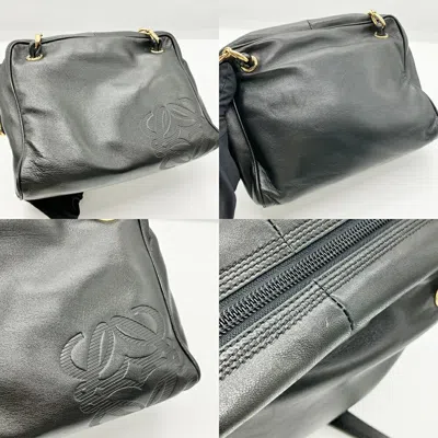 Pre-owned Loewe Black Leather Shoulder Bag ()