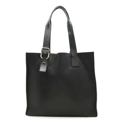 Pre-owned Loewe Black Leather Shoulder Bag Tote Bag ()