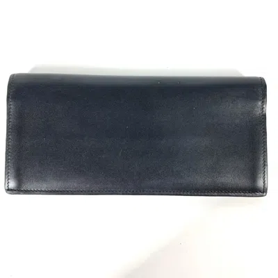 Pre-owned Loewe Black Multi-color Leather Long Wallet (bi-fold) ()
