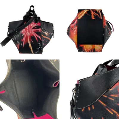 Pre-owned Loewe Black Multi-color Leather Shoulder Bag ()