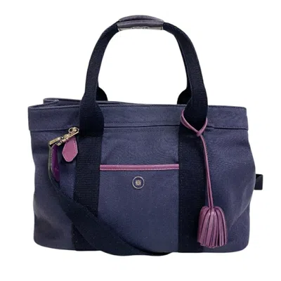 Pre-owned Loewe Black Purple Canvas Shoulder Bag ()