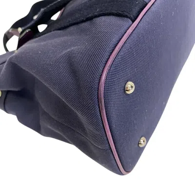 Pre-owned Loewe Black Purple Canvas Shoulder Bag ()