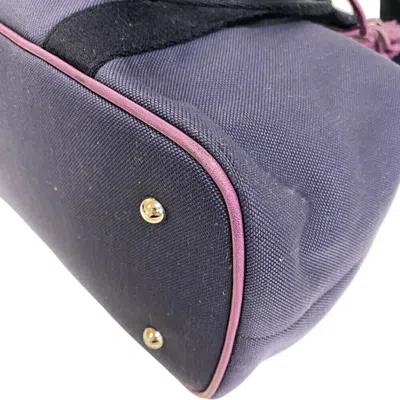 Pre-owned Loewe Black Purple Canvas Shoulder Bag ()