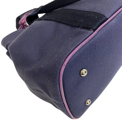 Pre-owned Loewe Black Purple Canvas Shoulder Bag ()