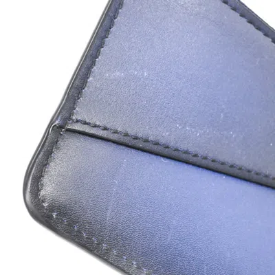 Pre-owned Loewe Blue Leather Coin Purse/coin Case ()