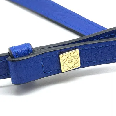 Pre-owned Loewe Blue White Leather Shoulder Bag () In Multi