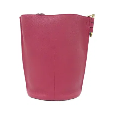 Pre-owned Loewe Bordeaux Leather Shoulder Bag () In Burgundy