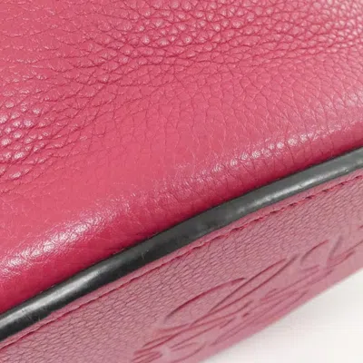Pre-owned Loewe Bordeaux Leather Shoulder Bag () In Burgundy