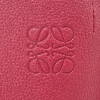 Pre-owned Loewe Bordeaux Leather Shoulder Bag () In Burgundy