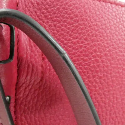 Pre-owned Loewe Bordeaux Leather Shoulder Bag () In Burgundy