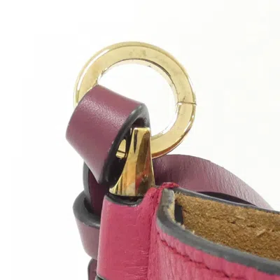 Pre-owned Loewe Bordeaux Leather Shoulder Bag () In Burgundy