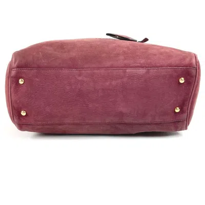 Pre-owned Loewe Bordeaux Leather Shoulder Bag Tote Bag () In Burgundy