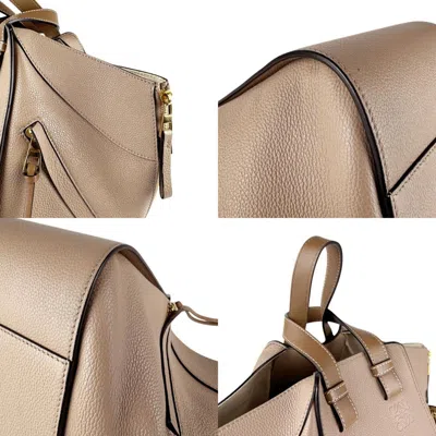 Pre-owned Loewe Brown Grayish Leather Handbag Shoulder Bag ()