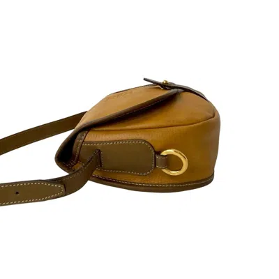 Pre-owned Loewe Brown Leather Pochette Shoulder Bag ()