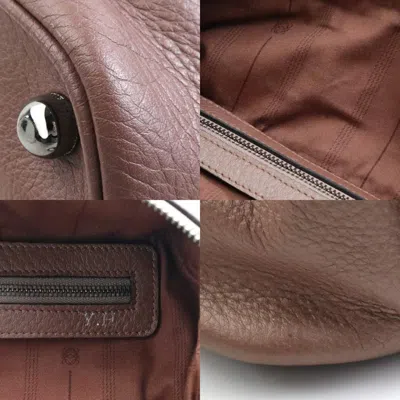 Pre-owned Loewe Brown Pink Leather Handbag Shoulder Bag () In Multi