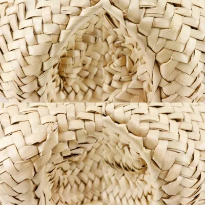Pre-owned Loewe Brown Raffia Leather Basket Tote Bag ()