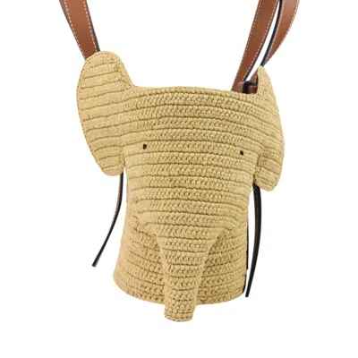 Pre-owned Loewe Brown Raffia Leather Handbag Tote Bag ()