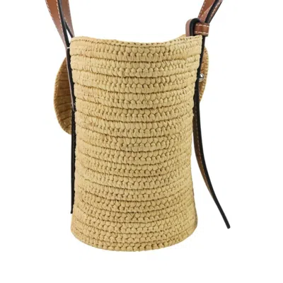 Pre-owned Loewe Brown Raffia Leather Handbag Tote Bag ()