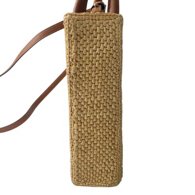 Pre-owned Loewe Brown Raffia Leather Shoulder Bag Tote Bag ()