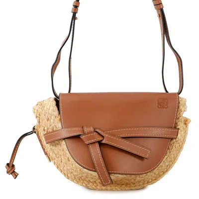 Pre-owned Loewe Brown Raffia Shoulder Bag ()