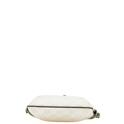 Pre-owned Loewe Brown White Leather Pvc Shoulder Bag () In Multi